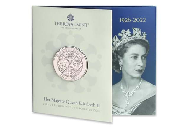 2022 QEII BU £5 Front Of Packaging