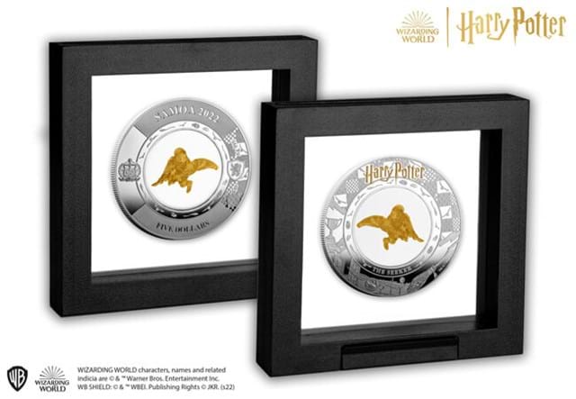 Harry Potter Seeker Five Dollar Coin In Display Box