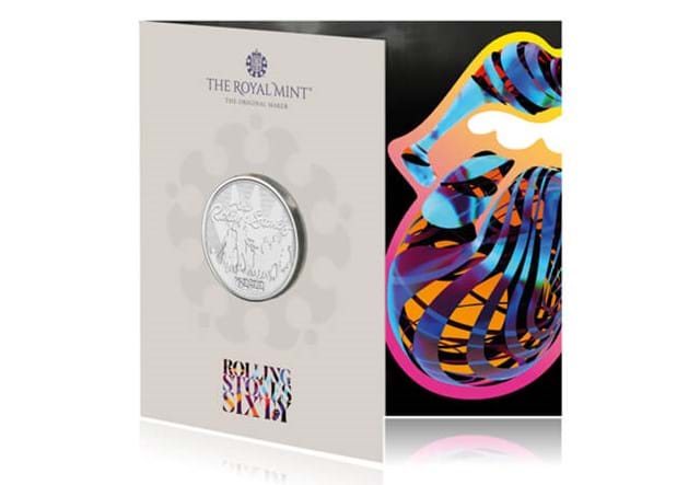 The Rolling Stones BU 5 Pound Coin BU Pack
