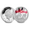 The Rolling Stones Silver 5 Pound Coin Obverse Reverse