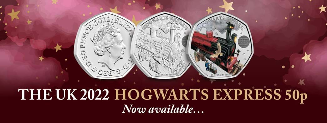 The UK 2022 Hogwarts Express 50p