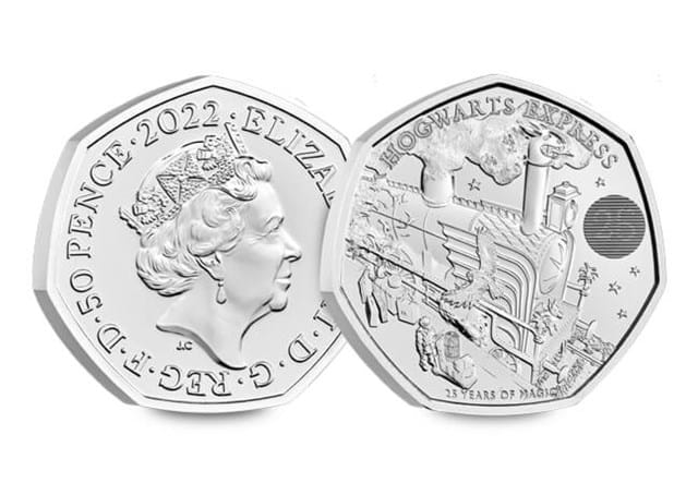 Harry Potter Hogwarts Express 50P BU Obverse Reverse