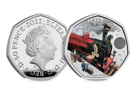 Own the 2022 Hogwarts Express Silver Proof 50p coin - part of the UK Harry Potter 50p series! Your coin is struck from .925 silver and is proof quality.