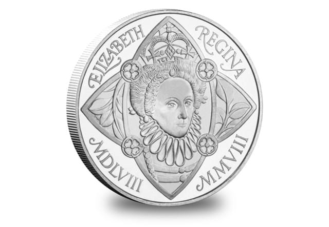 2008 Elizabeth I Anniversary £5 Reverse