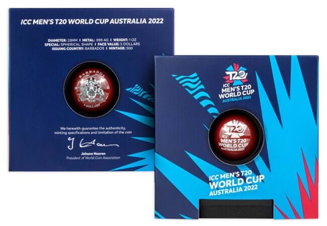 Cricket Ball Shaped Coin Packaging