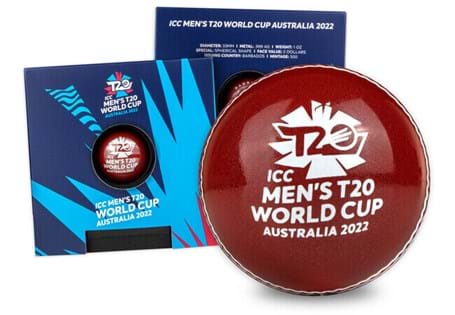 This officially licensed ICC Cricket Ball Shaped Coin has been struck from 1oz Silver in rich red colour. Arrives in a 'floating' presentation case. Only 100 pieces available outside of Australia!