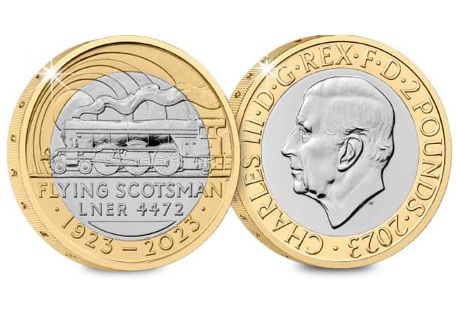 2023 UK Commemorative Coin Set Flying Scotsman Obverse Reverse