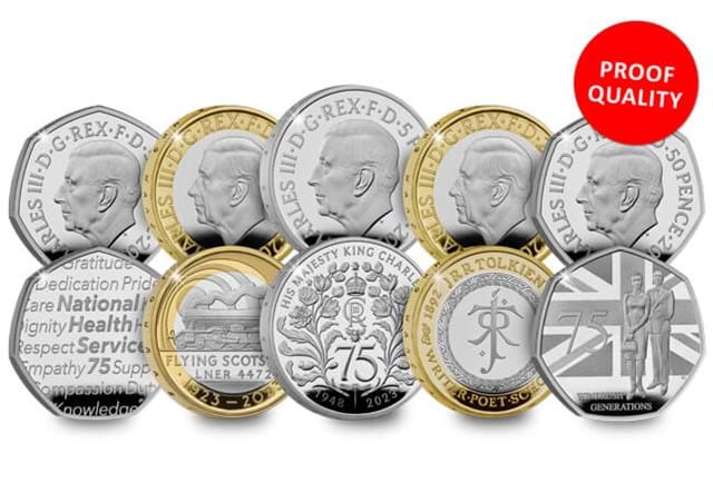 2023 UK Commemorative Coin Set Proof Quality
