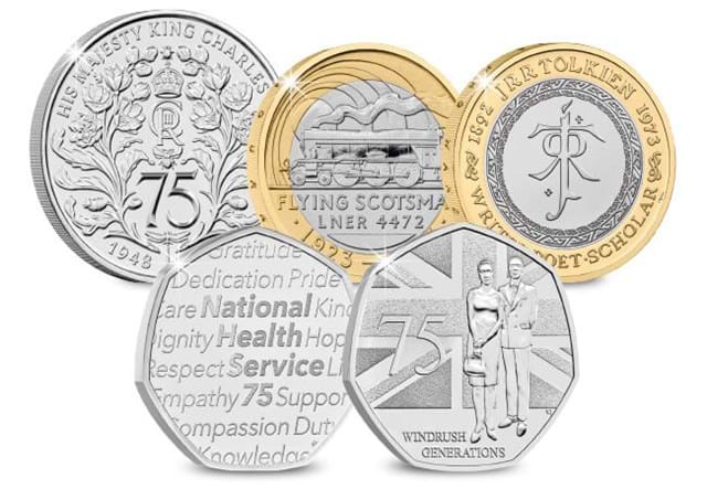Datestamp™ 2023 UK Commemorative Coin Set All Reverses