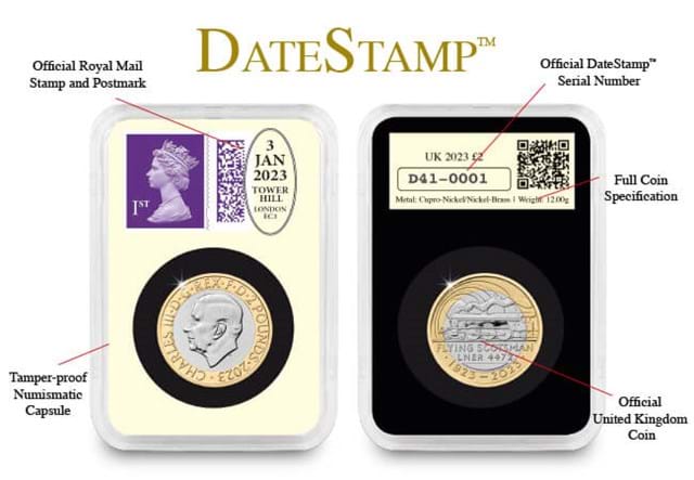 Datestamp™ 2023 UK Commemorative Coin Set Capsule Information