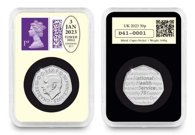 Datestamp™ 2023 UK Commemorative Coin Set NHS Obverse Reverse