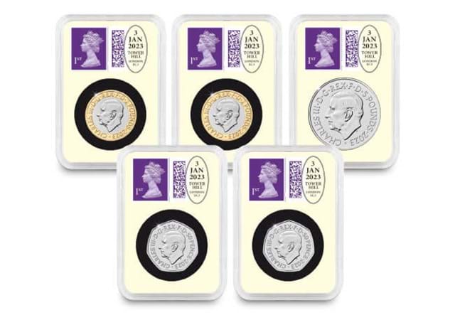 Datestamp™ 2023 UK Commemorative Coin Set Obverses