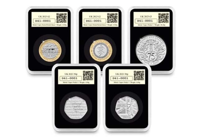Datestamp™ 2023 UK Commemorative Coin Set Reverses