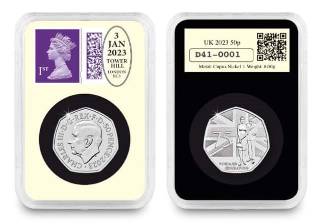 Datestamp™ 2023 UK Commemorative Coin Set Windrush Generation Obverse Reverse