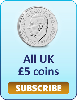 All UK £5 Coins