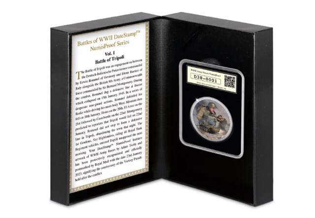 DN Datestamp 2023 Battles Of WWII Datestamp™ Numisproof Vol 1 Tripoli Product Images 3
