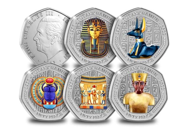 Tutankhamun BU Coloured Group Image (With Obv)