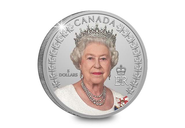 Royal Canadian Mint Portrait Of Queen Elizabeth Silver Coin Reverse