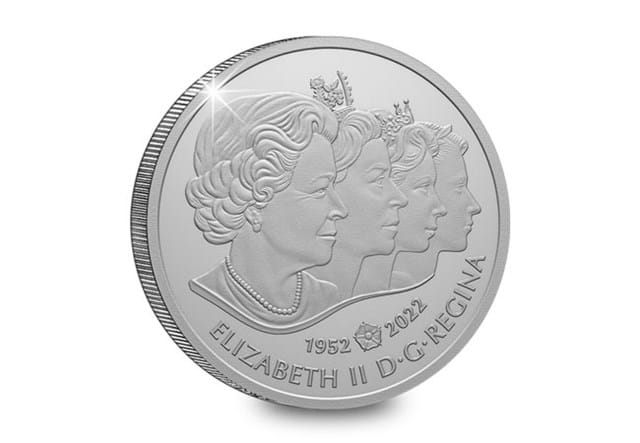 Royal Canadian Mint Portrait Of Queen Elizabeth Silver Coin Obverse
