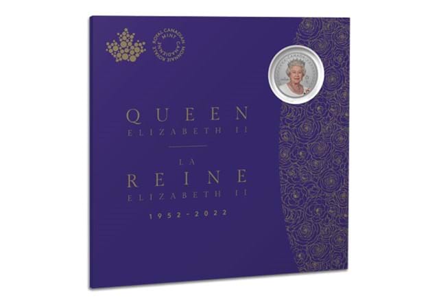 Royal Canadian Mint Portrait Of Queen Elizabeth Silver Coin Packaging