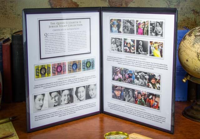 QEII Jubilee Stamp Collection Open Folder 2