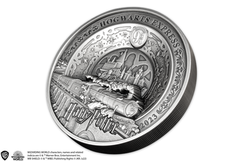 This Kilo coin has been struck from .999 Pure Silver and features an 8-layer technique to show off the Hogwarts Express. Comes in official Presentation Case with certificate of Authenticity. EL: 99