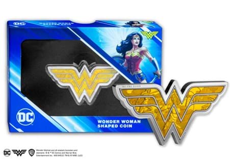Officially licensed by DC Comics, this coin has been specially struck in the shape of the Wonder Woman logo from 1oz Pure Silver. Strictly limited to 3,000 worldwide.