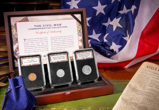 Civil War Commemorative Collection Capsules In Box