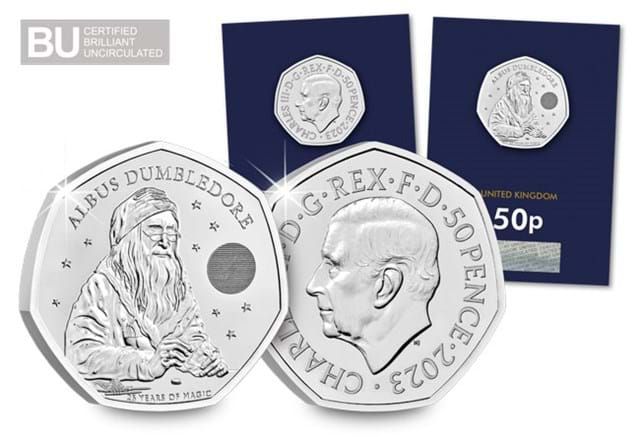 Professor Dumbledore BU 50p with Change Checker Blue Cards