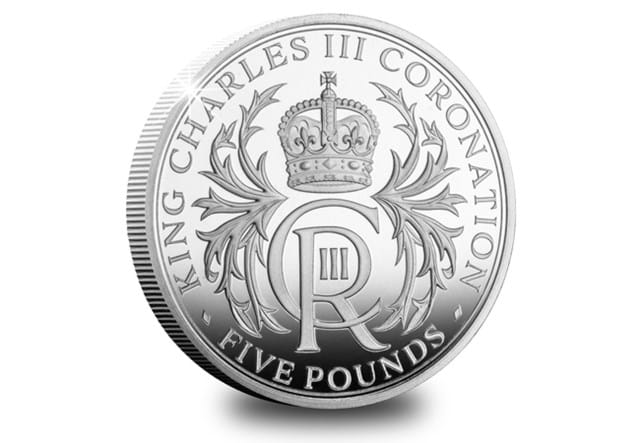 King Charles III Coronation Jersey Proof £5 Coin Reverse