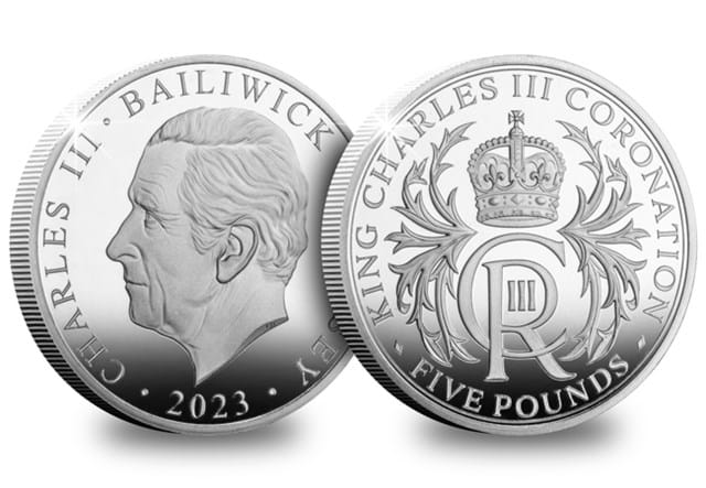 King Charles III Coronation Jersey Proof £5 Coin Obverse Reverse