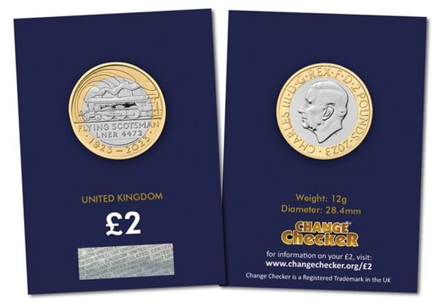 Flying Scotsman £2 Obverse Reverse In Packaging