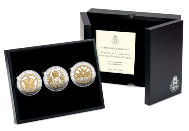 King Charles III Coronation Silver £5 Coin Set Box