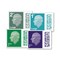 All 4 King Charles III Postage Stamps