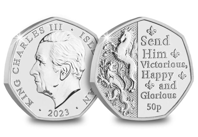 Send Him Victorious BU 50P Obverse Reverse