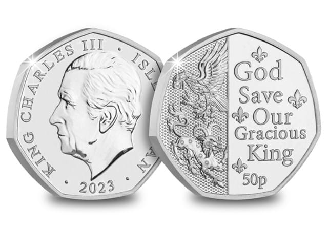 God Save Our Gracious King BU 50P Obverse Reverse