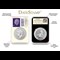 Datestamp Silver Britannia QEII And KCIII Pair Capsules With Labels