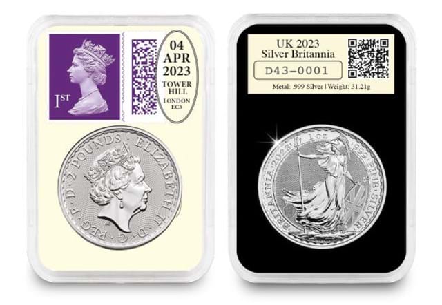 Datestamp Silver Britannia QEII And KCIII Pair Obverse Reverse