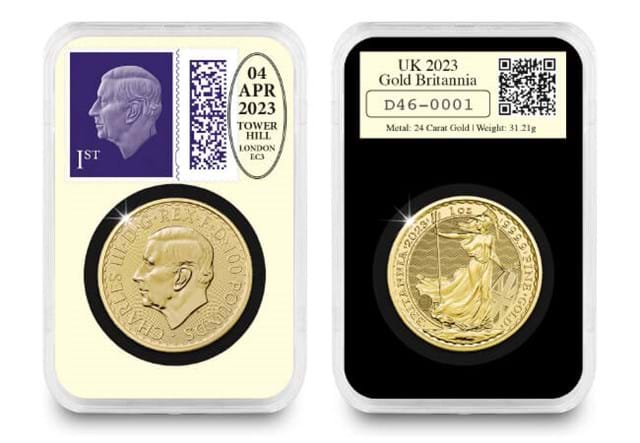 Datestamp 1Oz Gold Britannia KCIII Capsules Obverse Reverse