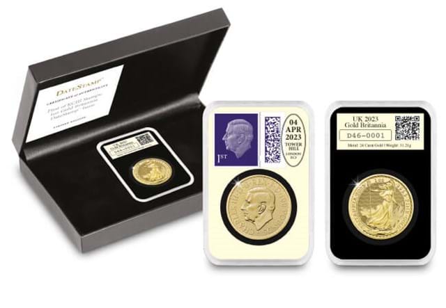 Datestamp 1Oz Gold Britannia KCIII Obverse Reverse With Display Box