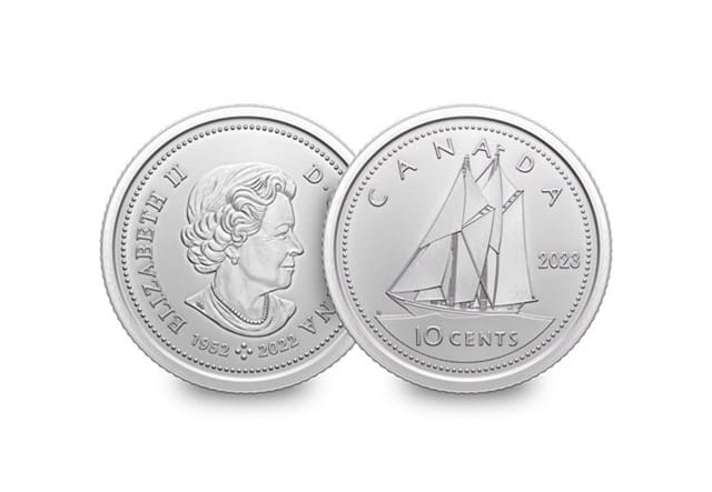 QEII Memorial Canadian 10 Cents