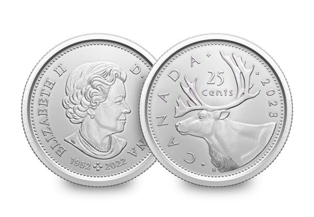 QEII Memorial Canadian 25 Cents