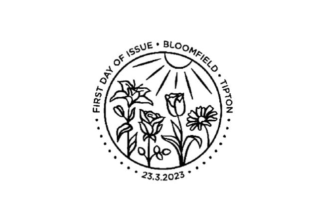 Flower Coin And Stamp Cover Postmark