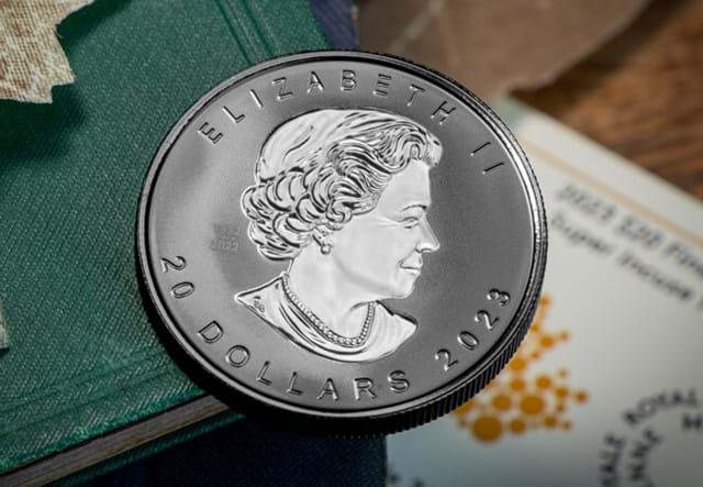 Canada 2023 Incuse Maple Leaf 1Oz Silver Coin Lifestyle 7