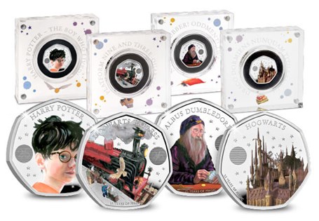 This 4-coin bundle combines all UK Harry Potter Silver Proof 50ps. This includes Harry Potter Silver 50p, Hogwarts Express Silver 50p, Albus Dumbledore Silver 50p and Hogwarts School Silver 50p