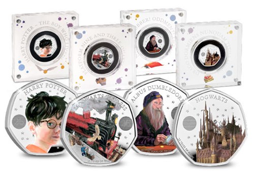 Harry Potter Silver 50P Full Collection