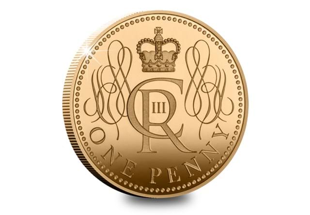 Coronation 9Ct Gold Penny Reverse