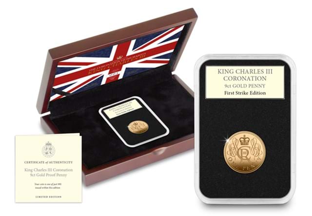 Coronation 9Ct Gold Penny Box Shot