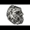 Lion Head 3Oz Silver Coin Reverse Angle