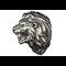 Lion Head 3Oz Silver Coin Reverse Side Angle